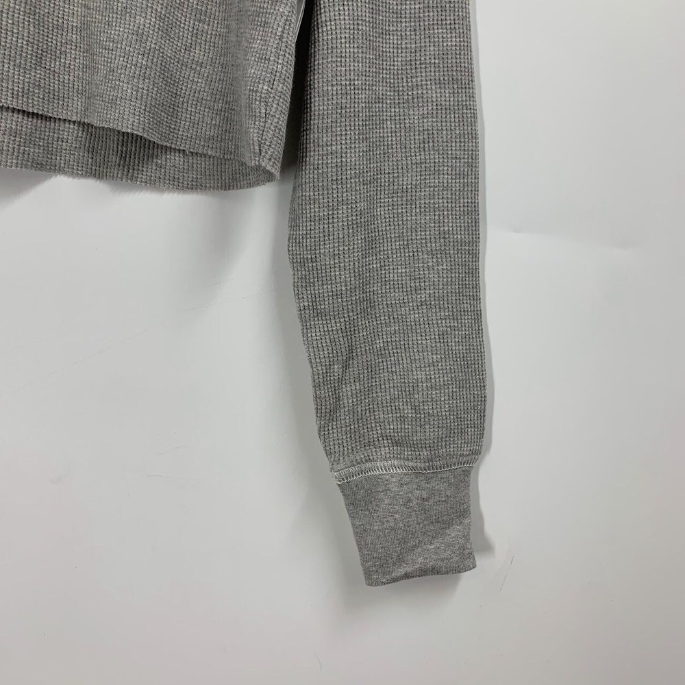 BP Nordstrom Women's Organic Cotton V Neck Waffle Knit Long Sleeve Size M - Picture 5 of 7